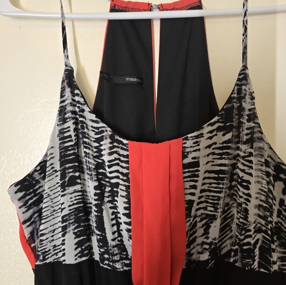 Maurices Black and White A-Line Maxi Dress for Wedding Guest - Picture 2 of 4